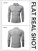 JMIERR Men's Ribbed Knit V Neck Polo Shirt with Open Collar Soft Long Sleeve Textured Modern 2025 Fall Fasion Golf T-Shirt, L, Light Grey