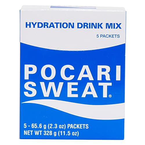 Pocari Sweat Powder - 1 Box, 5 Packets, Now in the USA, Restore the Water and Electrolytes, Hydration That is Smarter Than Water, Japan\'s Favorite Hydration Drink (40407)