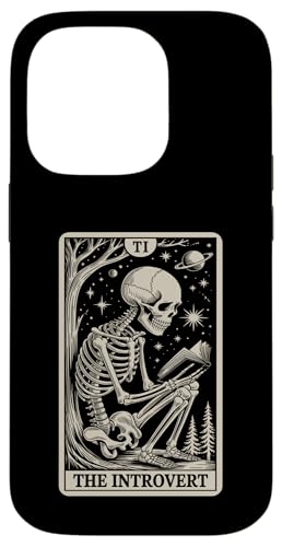 The Introvert Tarot Card Indoorsy Skeleton Inrovert �X�}�z�P�[�X iPhone 14 Pro �p