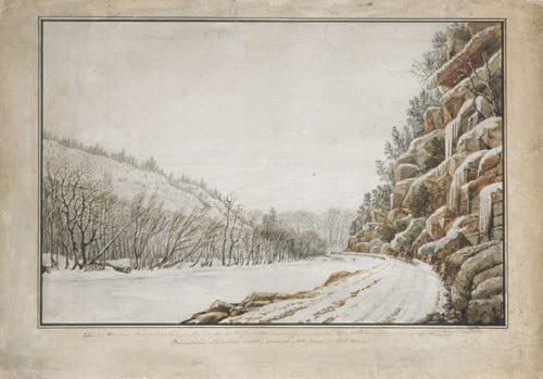 Cuadro New Turnpike Road de Benjamin Henry Latrobe decoracion elegante para despacho y salon