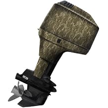 Mossy Oak Graphics Bottomland Camo Boat Motor Wrap Kit - سهل التركيب لف الفينيل مع الانتهاء غير اللامع - 90 حصان أو أقل   