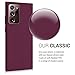 kwmobile Handyhülle für Samsung Galaxy Note 20 Ultra Hülle - TPU Case - Kabelloses Laden - Schutzhülle Cover in Bordeaux Violett