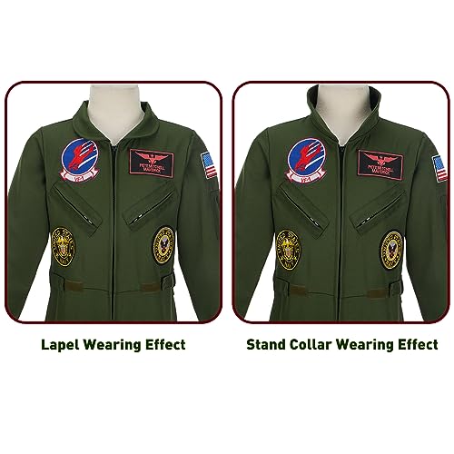 Disfraz de Piloto de Combate para Niños Talla XL miniatura 3