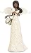 Pavilion Gift Company Modeles 88127 Ebony Angel Figurine Holding Flowers, Joy, 6-Inch