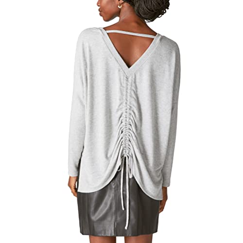Lucky Brand Women's Cloud Jersey Deep V Ruched Top3