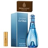 prime scent haven Cool Water Perfume for Women Eau de Toilette Spray 3.4 oz Bundle with Perfume Atomizer