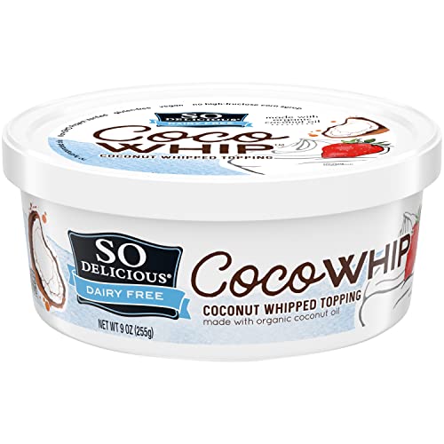 So Delicious Dairy Free Cocowhip Original, Vegan, Non-Gmo Project Verified, 9 Oz. Tub #TOP1