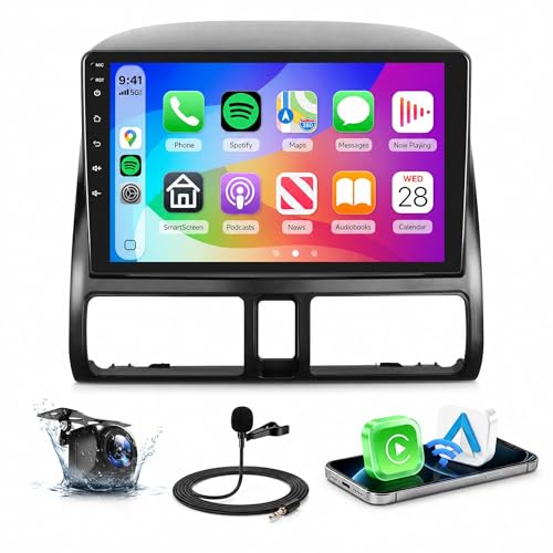 8Core 6GB 128GB Car Stereo for Honda CRV 2002-2006 Radio with Wireless Car Play Android Auto MirrorLink,9inch 1280X720P HD IPS Touch Screen 5.0Bluetooth FM/RDS GPS WiFi AHD Backup Camera by podofo - Used condition - US$109.28