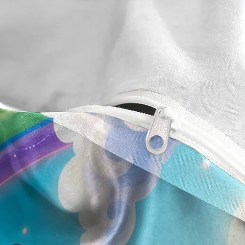 Housse de couette licorne ultra douce avec fermeture éclair 3D - 8