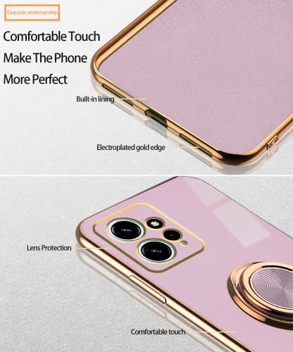 Funda Xiaomi Redmi Note 12 4G delgada de lujo con tacto suave morada 2