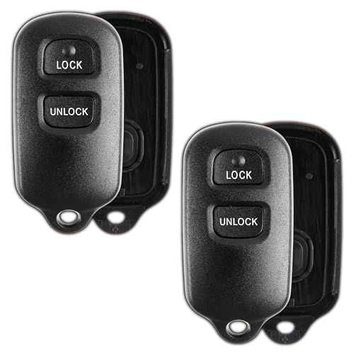 Keyless Entry Remote Key Fob Shell para reparar botones rotos de llave, 2 piezas