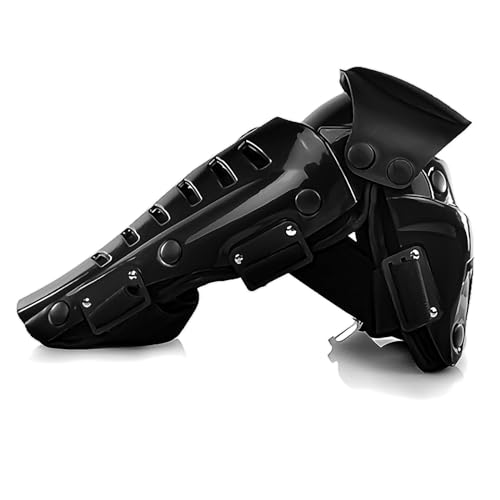 1Storm Motorcycle Motocross ATV Dirt Bike Adult Elbow/Knee Guard Protectors Solid Black