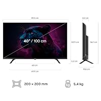 DYON Movie Smart 40 VX-2-40 Zoll (100 cm) Full-HD Smart TV mit HD Triple Tuner (DVB-C/-S2/-T2), App Store, Prime Video, Netflix, YouTube, DAZN, Disney+, waipu.tv, Hotelmodus – Ansicht 4