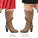 mysoft Women's Wide/Extra Wide Calf Knee High Boots Fashion Chunky Block Heel Pull On Winter Boots with Side Zippers