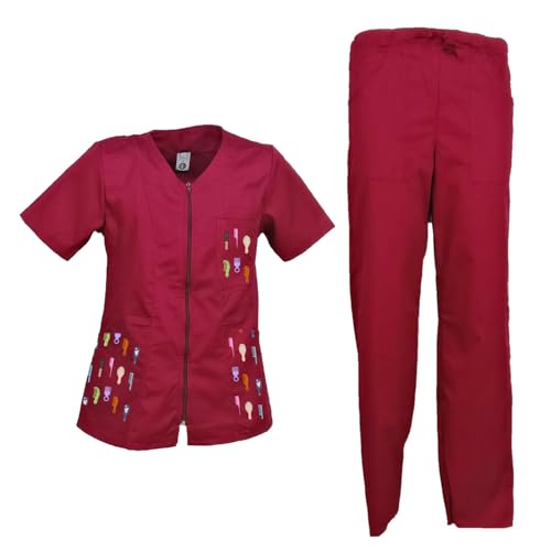 fratelliditalia.org Arbeitskleidung für Damen, Kosmetikerin, Jacke und Hose, personalisierbar mit Logo – Bild 4