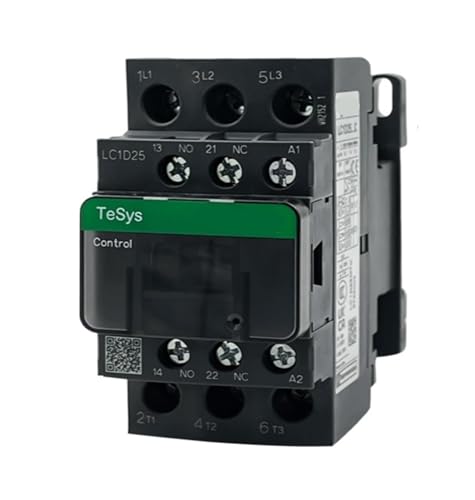 Contacteur AC tripolaire 3P LC1D25 efficace contre les surcharges en 380V