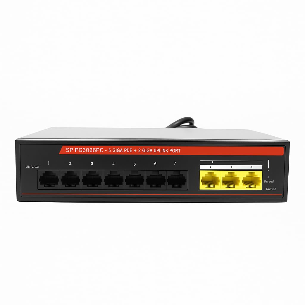 Secureye SP-PG802PC 8-Port Gigabit PoE Network Switch, 5 CCTV PoE Ports, 2 Uplink Ports, Metal Body, 3-Year Warranty-image-15