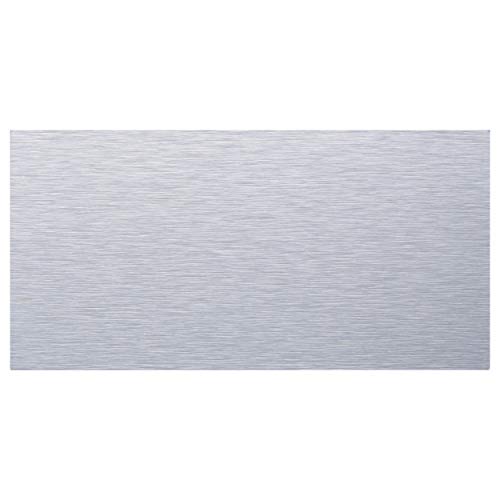 Lk 80Pcs Premium Self-Adhesive Metal Tiles - Peel And Stick Backsplash Tiles For Kitchen, 12"X12", Silver #TOP3