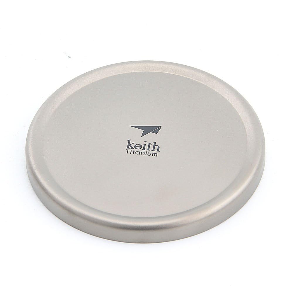 Keith 220 ml-600 ml Doppelwandige Titan Isolierte Becher Mit Titan Deckel Wasser Becher Klappgriff Outdoor Camping Reise Geschirr Utensilien