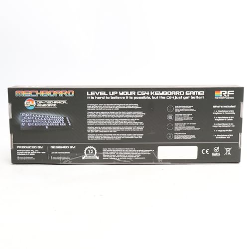Clavier mécanique Mechboard 64 ravivez la nostalgie du Commodore 64 avec des LED bleues