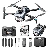 Drone with Screen on Controller 2025 New Upgraded Drones with Camera for Adults Foldable Mini Quadcopter Drones with Vision Screen Handle Brushless Motor Gesture Control Headless Mode