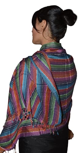 Treasures Of Morocco Moroccan Shoulder Shawl Breathable Cotton Head Scarf Silky Soft Exquisite Wrap Multicolored2