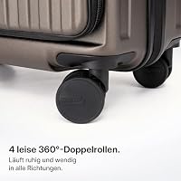 Münicase Reisekoffer L 65 cm, Top-Öffnung, TSA, Coffee – Ansicht 8