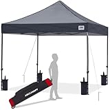 Einfache Lagerung und Transport: Der Pavillon hat eine Radtasche, Sie können den Pavillon in die Radtasche stecken. Es gibt zwei Räder an der Unterseite der Tragetasche, Sie können den Pavillon leicht überall hin mitnehmen, wo Sie wollen.