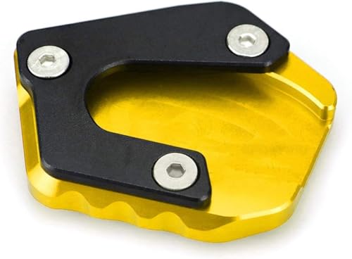 Béquille latérale de moto Yamaha V3 élargisseur de plaque stable or