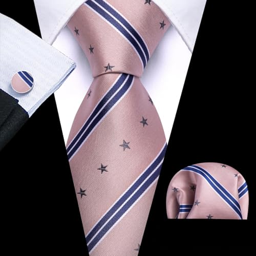 Image of Barry.Wang Man Tie Sets Skull Ties Animal Extra Long Necktie Silk Woven Handkerchief Cufflinks Festival Party Gift