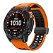 Produktbild iPartsonline Silikon-Magnetband, kompatibel mit Garmin Tactix 7 Pro/Fenix 7X Pro/7X/6X Pro/7/6/5/Epix, 22 mm, 26 mm, Quickfit Sport Ersatzarmband