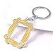 HomeWelt Frame Yellow Peephole Handmade Door Frame As Seen on Monica's Door Keychain, Great Present for Friends Fan! (Metal), Purple, Medium