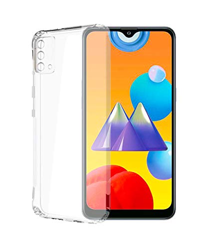 Image of COVERBLACK Rubber Back Cover for Samsung Galaxy M02s - Transparent