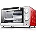 XBSXP 10L Mini Toaster Backofen Tischkochen Backen Tragbarer Elektrobackofen 220V 1000w 30 Min Timer 90-230 ℃ Edelstahl Heizrohr Inkl Rot