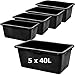 Produktbild Mortar Box Mörteltrog 5 stck aus Kunstoff 40 L Mörtelwanne 72 cm Mortar Tray Mörtelkasten zum Anmischen von Mörtel
