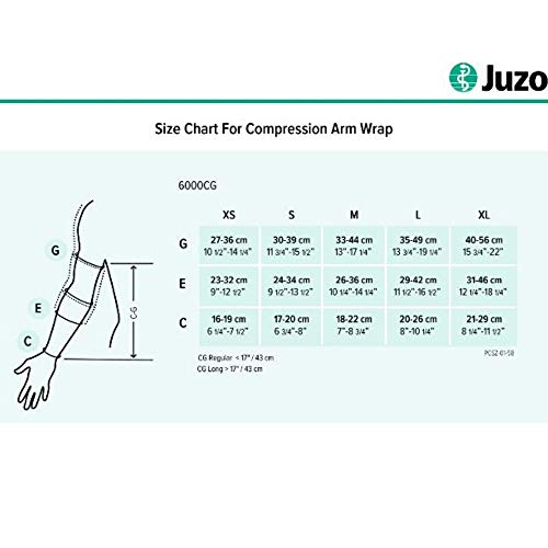 Juzo Soft 2002 – Manga máxima de 30 – 40 mmhg com tira superior de silicone para mulheres, Bege, 6 (