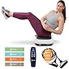 Lifepro Waver Vibration Plate Exercise Machine for Lymphatic Drainage, Muscle Activation, Full-Body Workout Vibrating Platform with Loop Bands, Fitness Equipment for Strength Toning & Fat Loss