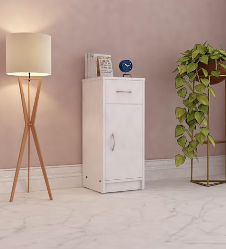 Image of Nest Multipurpose Storage Unit | Engineered Wood | Free-Standing Cabinet | White Finish | Spacious & Durable | Easy Knock-Down Assembly