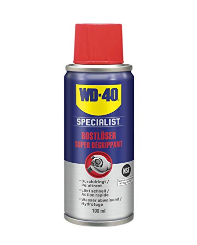 WD-40 Specialist Rostlöser 100 ml – Kriechöl mit Tiefenwirkung für festsitzende Schrauben und Metallteile, löst Rost in Sekunden, verdrängt Feuchtigkei, hinterlässt langanhaltenden Korrosionsschutz
