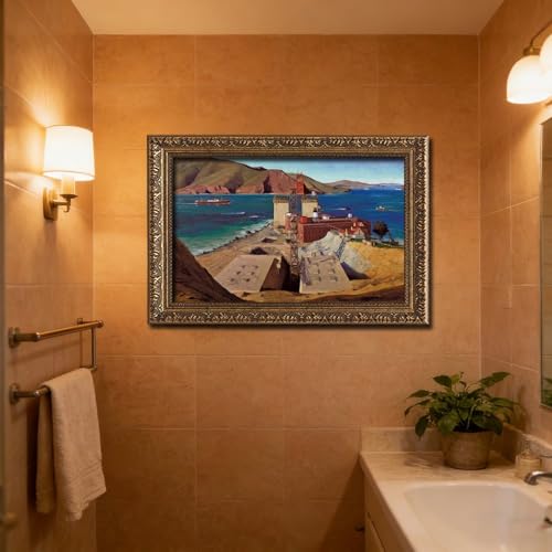 Toile Golden Gate Bridge décoration murale 40x61cm