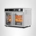 BLACK+DECKER Crisp 'N Bake Air Fryer Toaster Oven Combo, 12 in 1 Countertop Convection Oven Cooks Food Fast, Fits a Whole Pizza or 6 Toast Slices, French Doors with Stainless Steel Finish