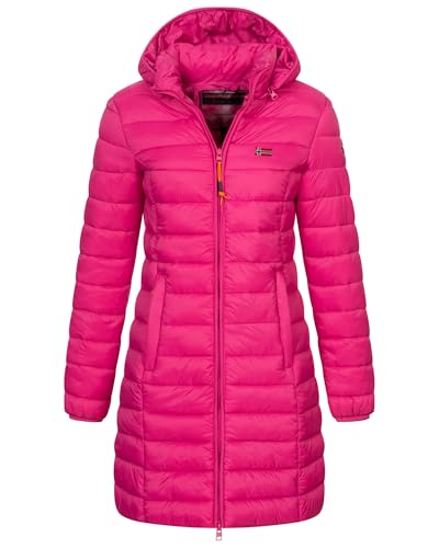 Geographical Norway Damen Winter Jacke Steppjacke Parka Lange Kapuzenjacke...