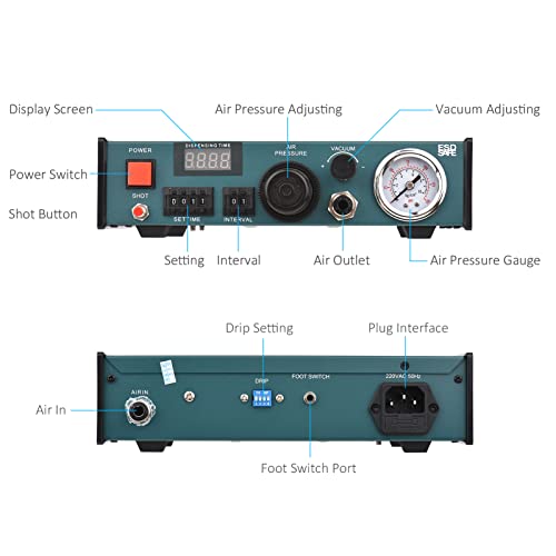 Dispensador de pegamento YIWENG 983A de 220V con control digital preciso 3
