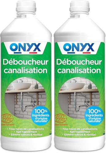 Déboucheur canalisation Onyx pour éliminer les bouchons de douche et évier