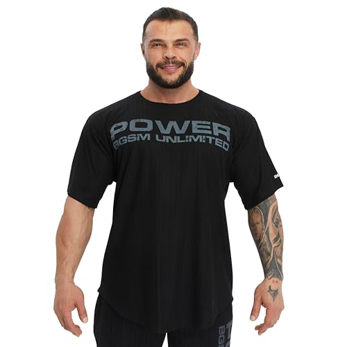T-shirt bodybuilding homme en coton anti irritation col rond