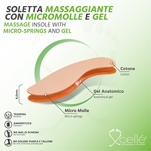 Plantare Soletta sportivo in gel massaggiante