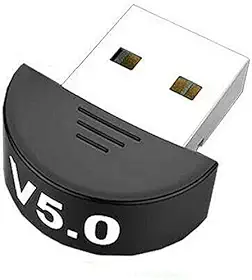 Adaptador Bluetooth Bluetooth 5.0 dongle USB transmissor-receptor para áudio TV PC preto