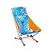Helinox Beach Chair | Eine Kombination aus Einer einzigartigen Architektur für Sand und weiche Böden und Komfort, Verstaubarkeit und Einer minimalistischen Ästhetik (Tie Dye Orange + Pockets)