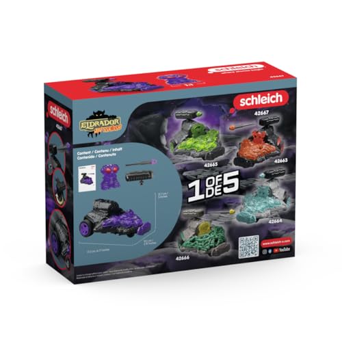 Image of schleich Eldrador Creatures - 15PC Shadow Jet Vehicle with Mini Creature Playset - Kids Ages 7+ | 42667