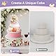 GOURDBRO Befüllbarer Tortenständer 3 Etagen aus Acryl mit 2 LED Dekorativ, 3 Stück Diy Cake Stand, Kuchenständer, Torten Etagere, Desserttisch Displaybox für Geburtstags, Hochzeit und Feiertagsfeiern
